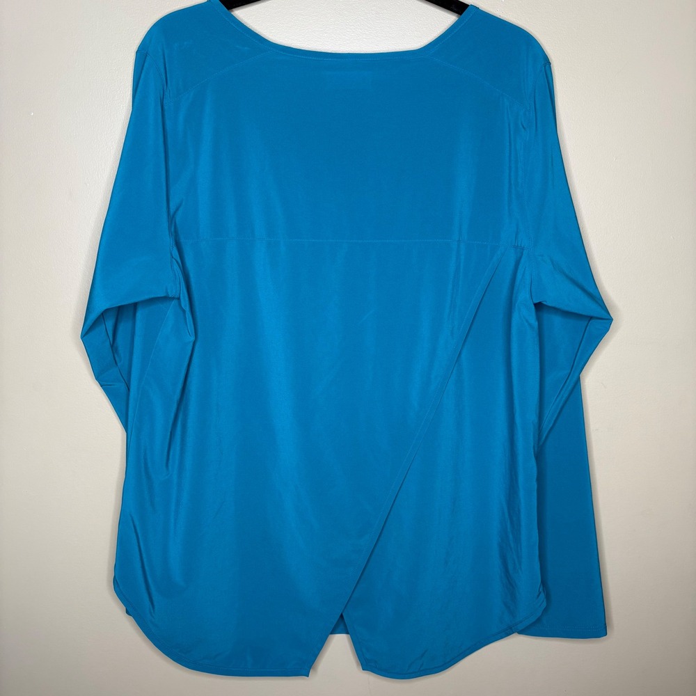 Columbia Sportswear Women's Sz XL Teal Long Sleeve Performance Top Activewear - Picture 7 of 7
